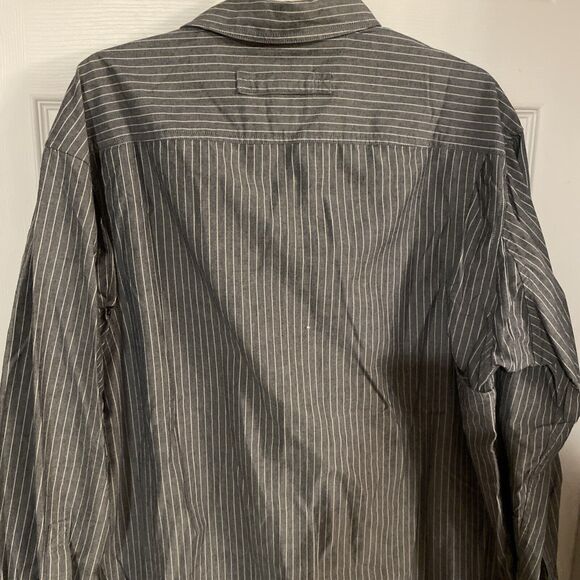 Duluth Trading Co. Men’s Shirt Size Large Front Button Coolmax Vertical Stripes - Picture 9 of 12